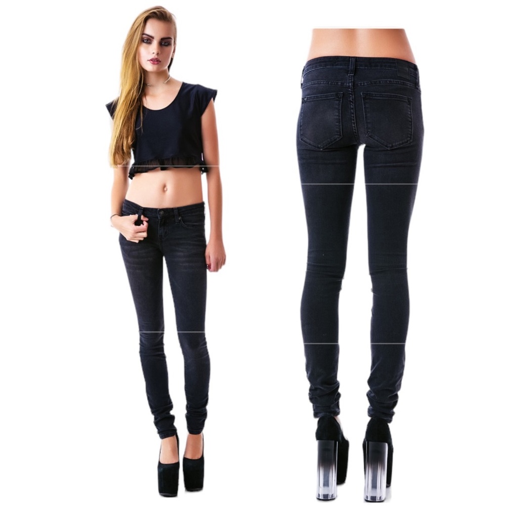 Kill City Shadow Wash Stretch Junkie Jean sold by Dolls Kill